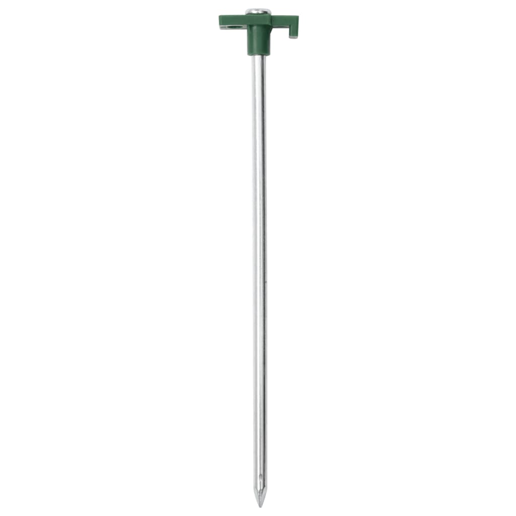 vidaXL Țăruși de cort, 24 buc., 25 cm, 7 mm, oțel galvanizat și PP
