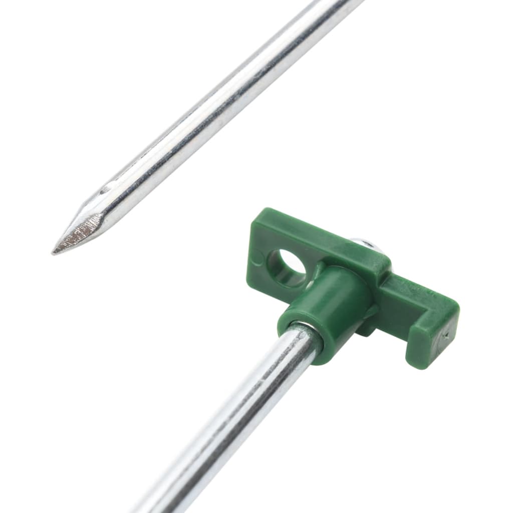vidaXL Țăruși de cort, 24 buc., 25 cm, 7 mm, oțel galvanizat și PP