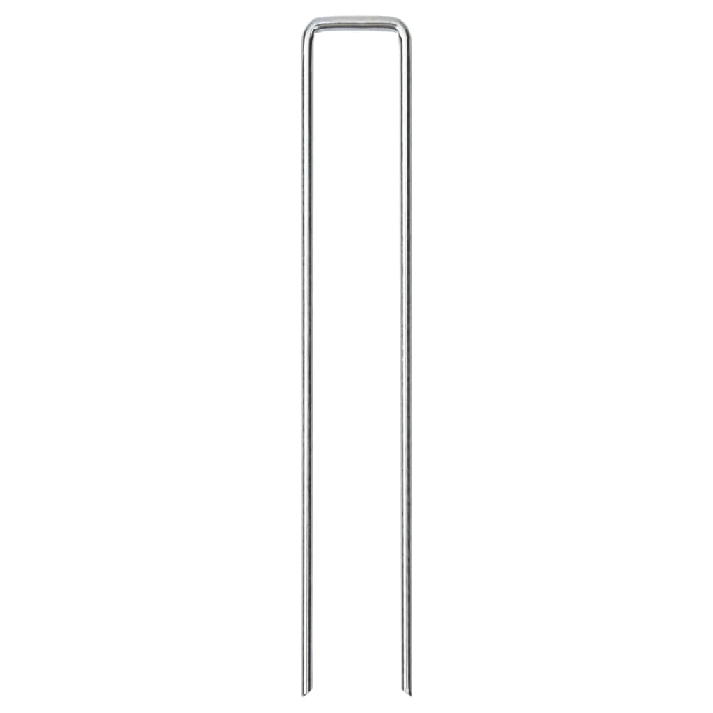 vidaXL Țăruși de pământ în formă de U 50 buc. 20x3,5cm oțel galvanizat vidaXL Țăruși de pământ în formă de U 50 buc. 20x3,5cm oțel galvanizat