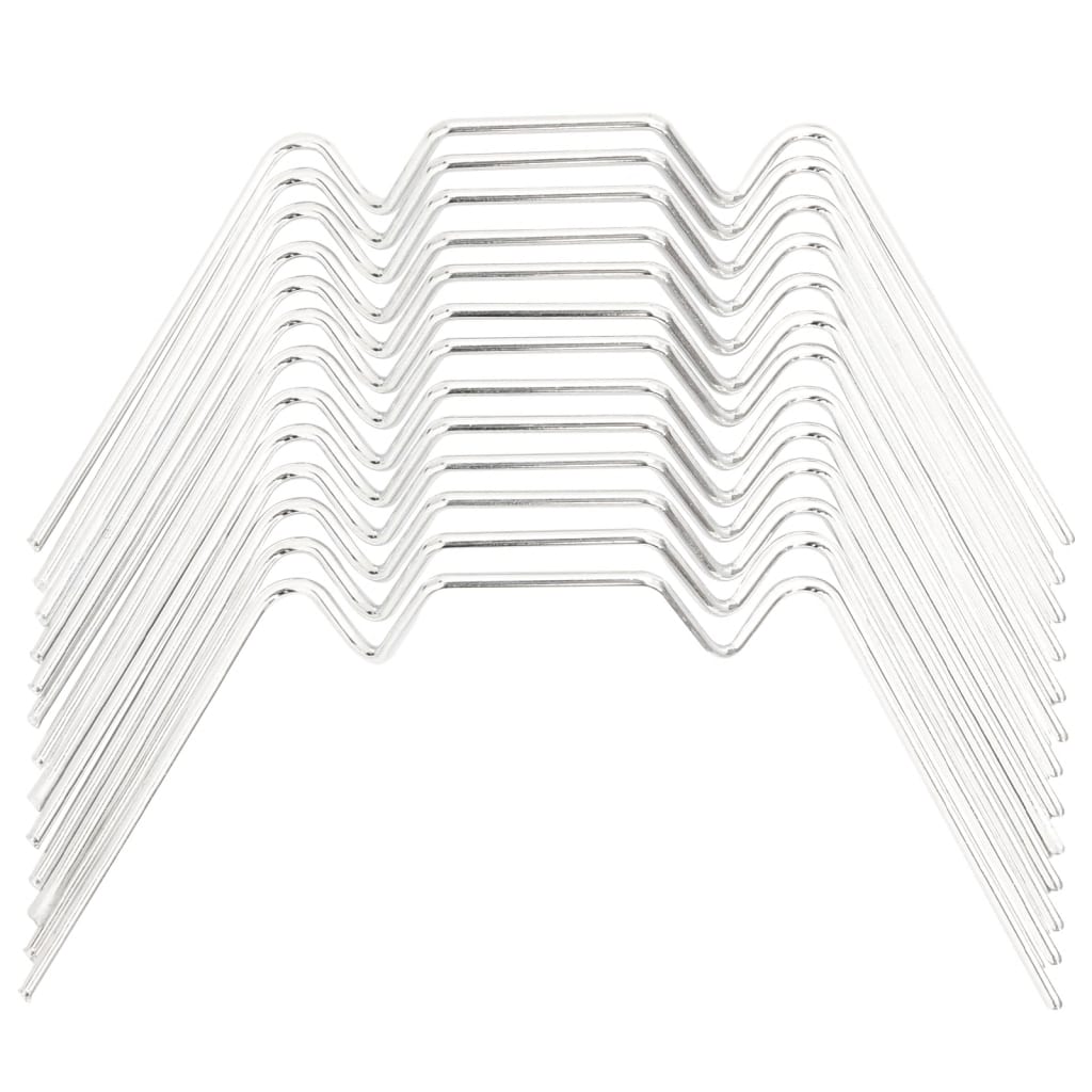 vidaXL Cleme pentru seră 50 buc. oțel galvanizat tip W vidaXL Cleme pentru seră 50 buc. oțel galvanizat tip W
