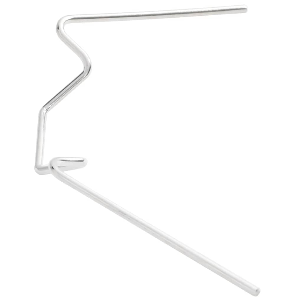 vidaXL Cleme pentru seră 50 buc. oțel galvanizat tip W vidaXL Cleme pentru seră 50 buc. oțel galvanizat tip W