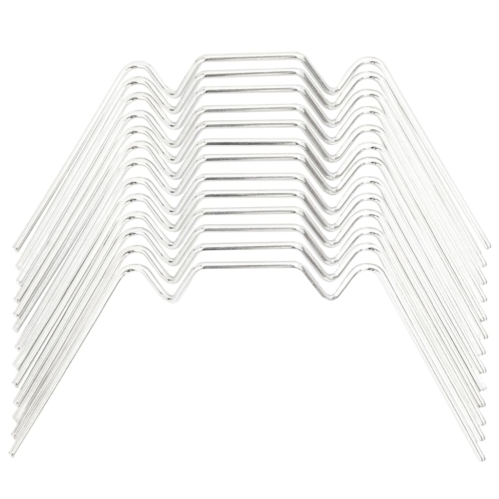 vidaXL Cleme pentru seră 100 buc. oțel galvanizat tip W vidaXL Cleme pentru seră 100 buc. oțel galvanizat tip W
