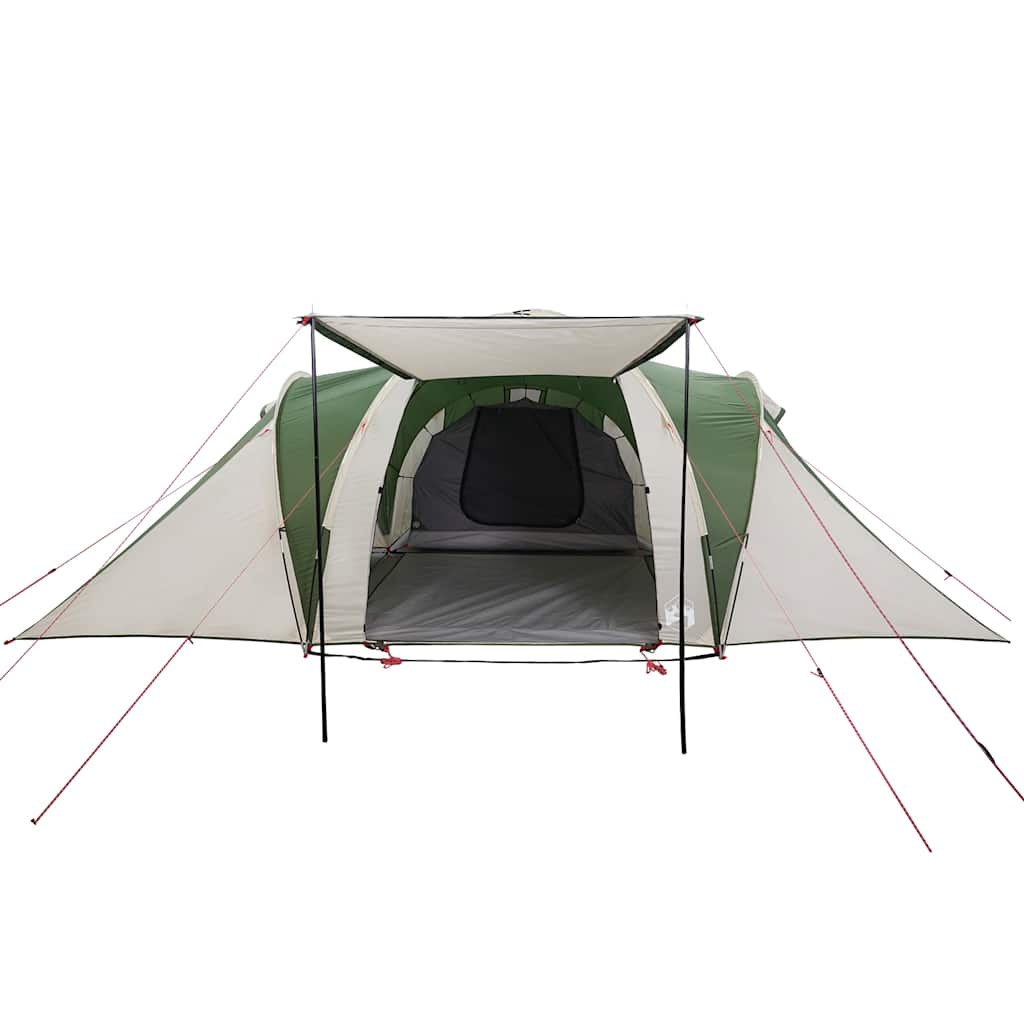 vidaXL Cort de camping cupolă pentru 6 persoane, verde, impermeabil