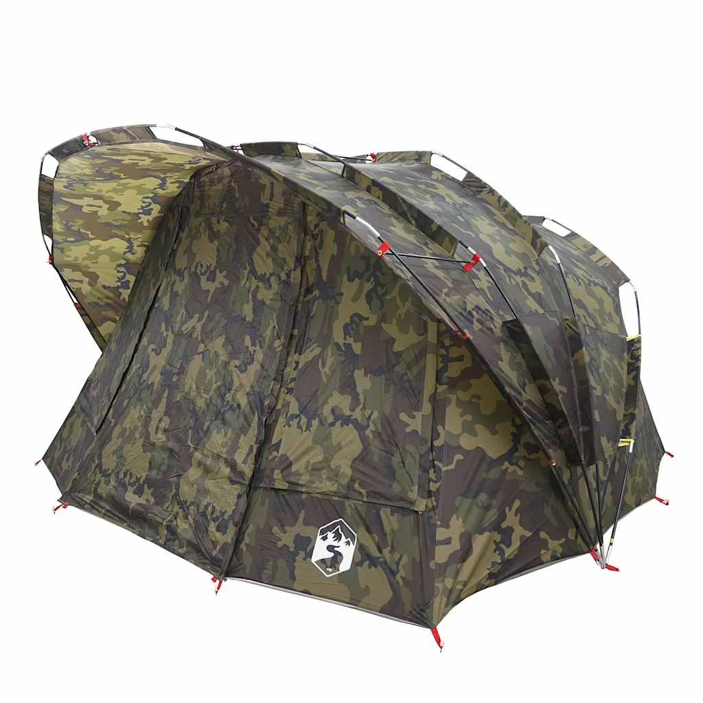 vidaXL Cort de pescuit pentru 5 persoane, camuflaj, impermeabil