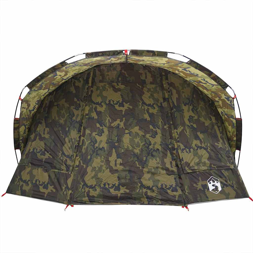 vidaXL Cort de pescuit pentru 5 persoane, camuflaj, impermeabil