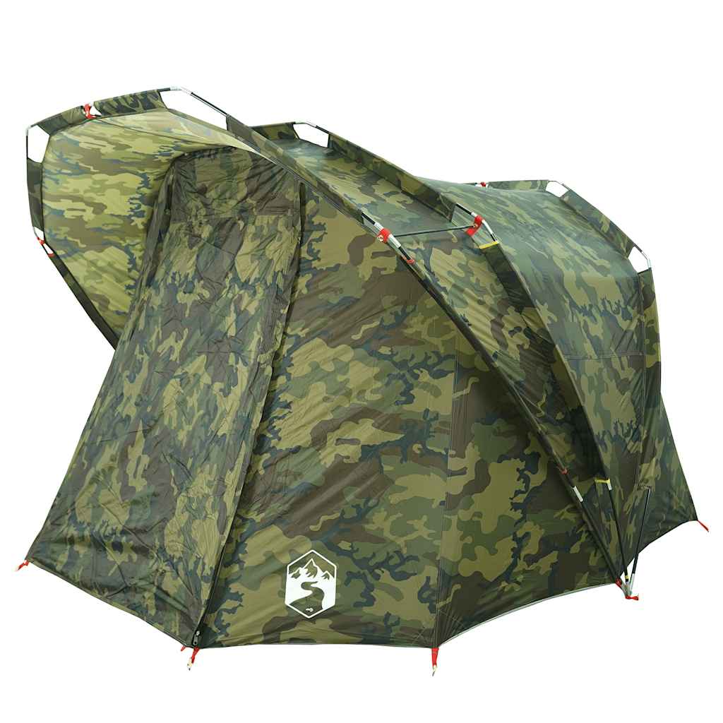 vidaXL Cort de pescuit pentru 4 persoane, camuflaj, impermeabil