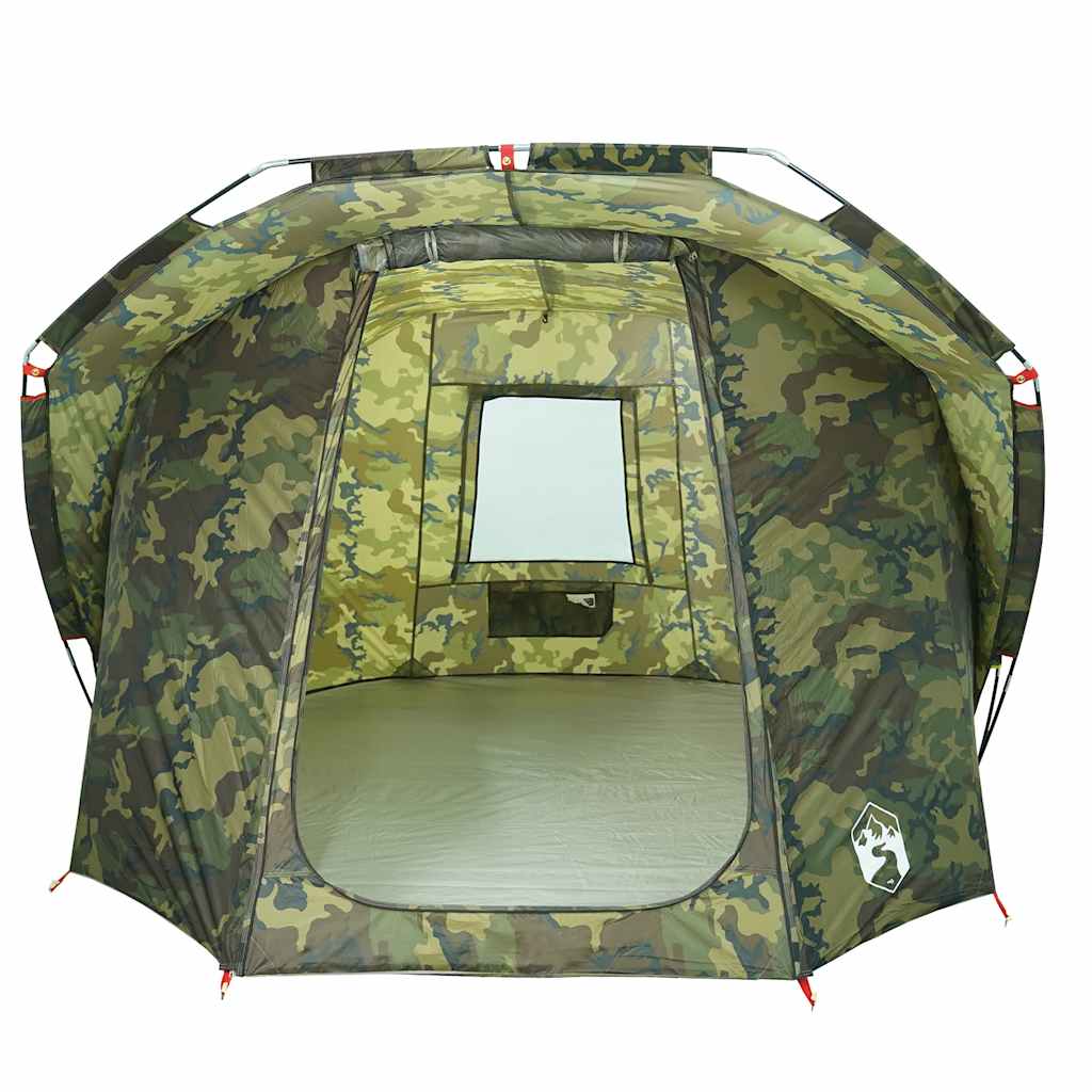vidaXL Cort de pescuit pentru 4 persoane, camuflaj, impermeabil
