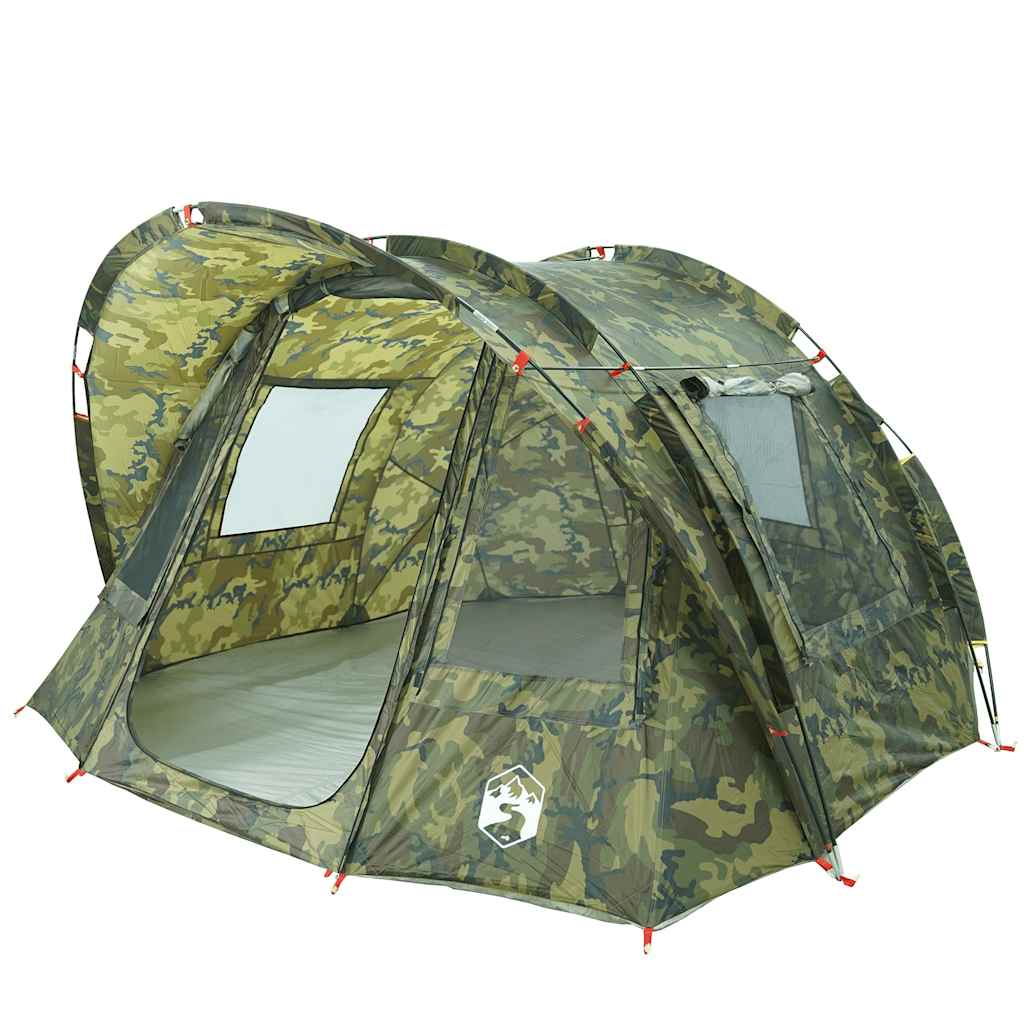 vidaXL Cort de pescuit pentru 2 persoane, camuflaj, impermeabil