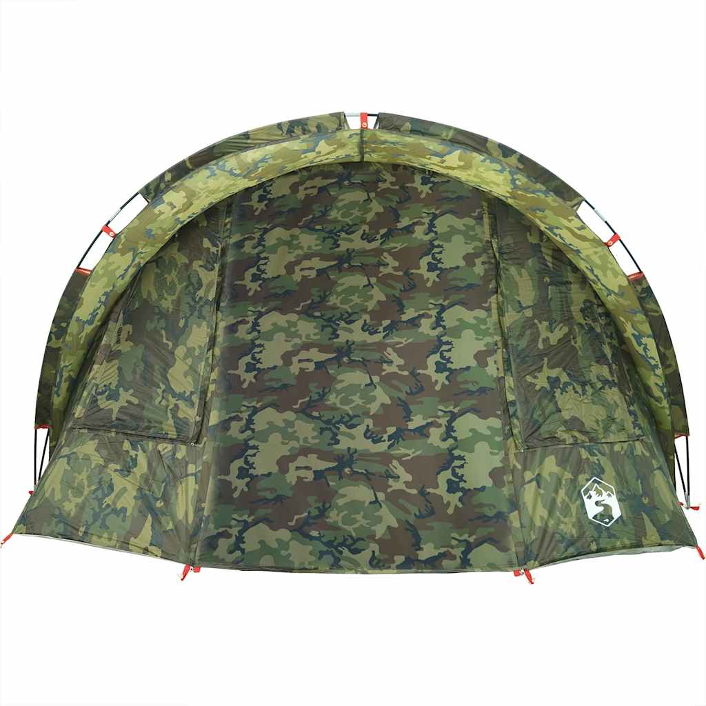 vidaXL Cort de pescuit pentru 2 persoane, camuflaj, impermeabil