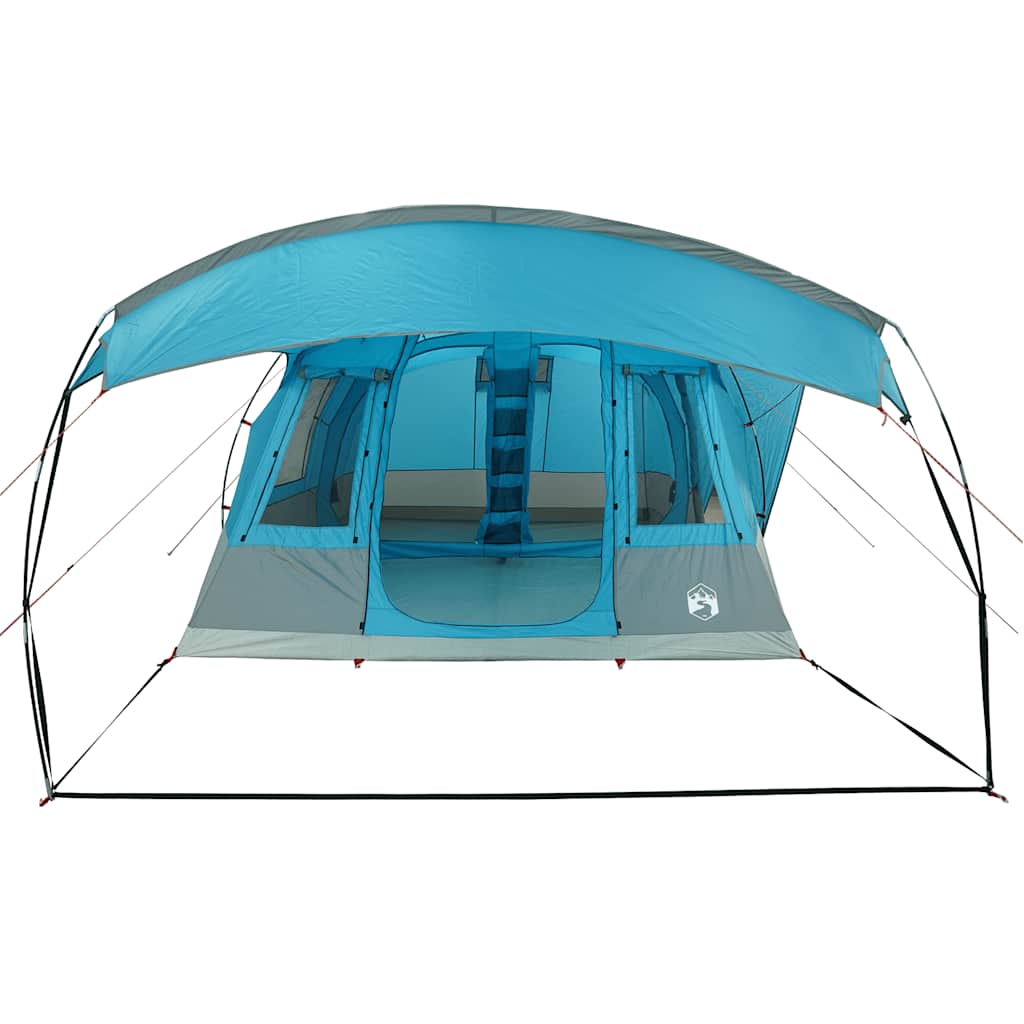 vidaXL Cort de camping pentru 5 persoane, albastru, impermeabil