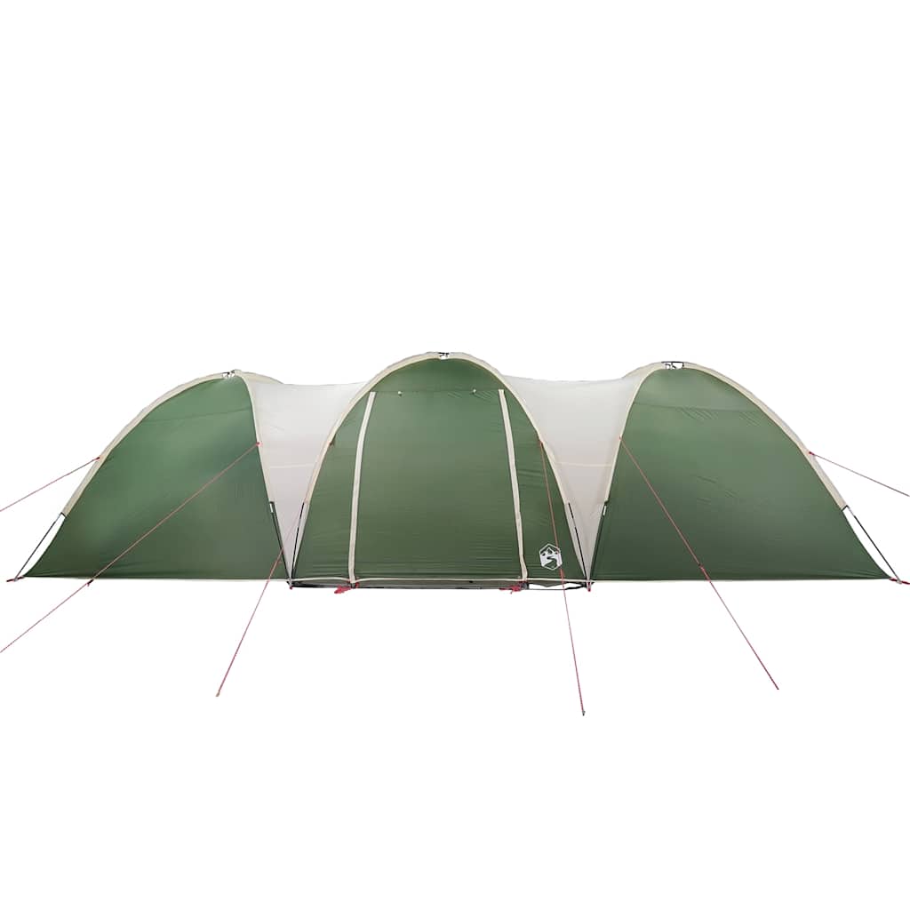 vidaXL Cort de camping cupolă pentru 8 persoane, verde, impermeabil
