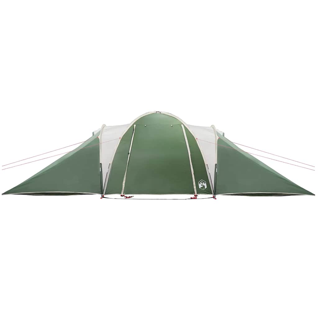 vidaXL Cort de camping cupolă pentru 6 persoane, verde, impermeabil