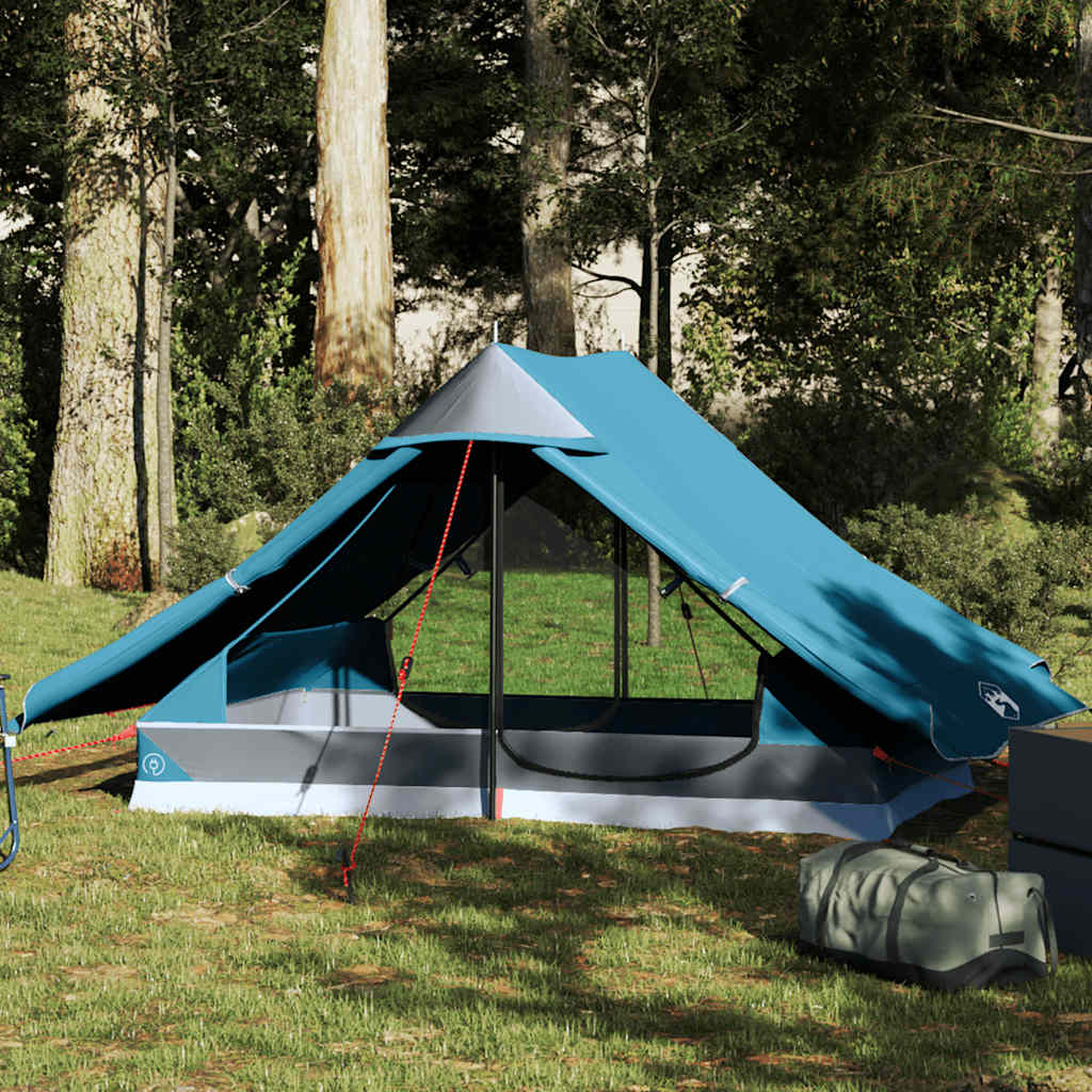 vidaXL Cort camping pentru 2 persoane, albastru, impermeabil vidaXL Cort camping pentru 2 persoane, albastru, impermeabil