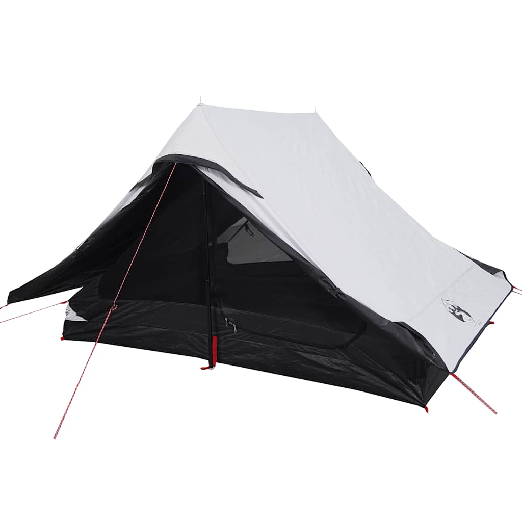 vidaXL Cort camping, 2 persoane, alb, țesătură opacă, impermeabil vidaXL Cort camping, 2 persoane, alb, țesătură opacă, impermeabil
