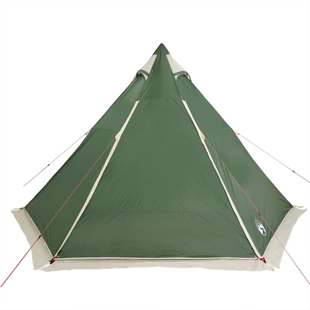 vidaXL Cort de familie Tipi pentru 6 persoane, verde, impermeabil vidaXL Cort de familie Tipi pentru 6 persoane, verde, impermeabil