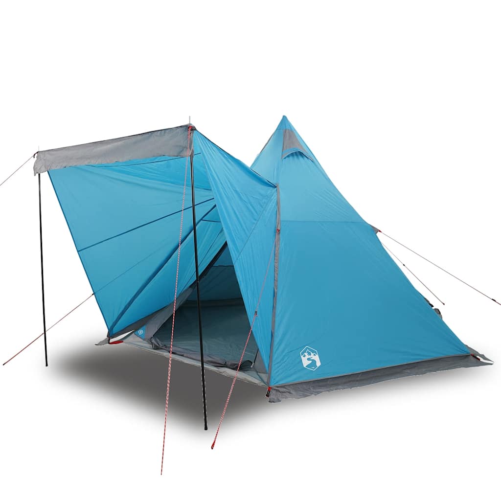 vidaXL Cort de familie Tipi pentru 6 persoane, albastru, impermeabil vidaXL Cort de familie Tipi pentru 6 persoane, albastru, impermeabil