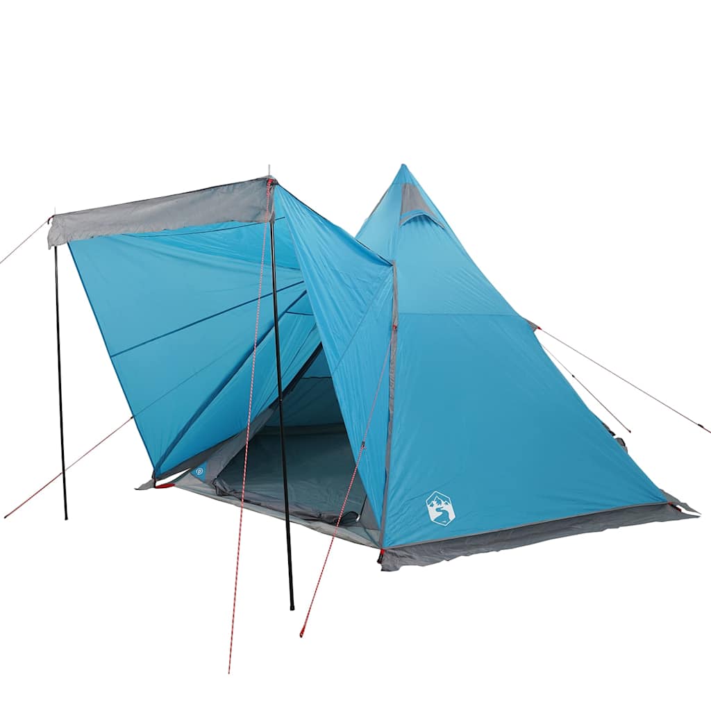 vidaXL Cort de familie Tipi pentru 6 persoane, albastru, impermeabil vidaXL Cort de familie Tipi pentru 6 persoane, albastru, impermeabil