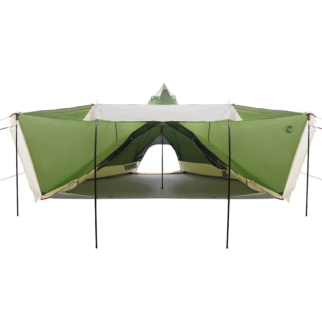 vidaXL Cort de familie Tipi pentru 8 persoane, verde, impermeabil vidaXL Cort de familie Tipi pentru 8 persoane, verde, impermeabil