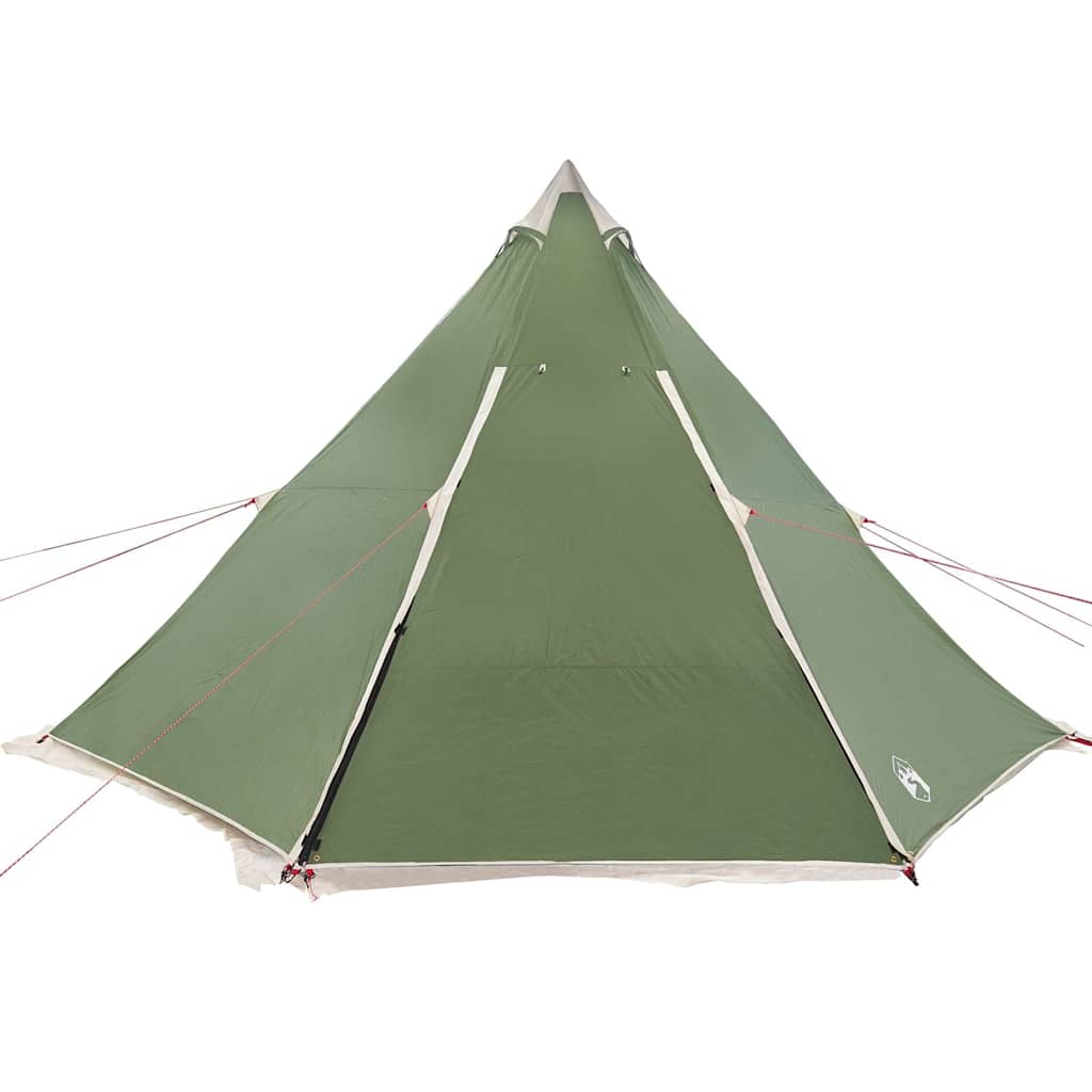 vidaXL Cort de familie Tipi pentru 8 persoane, verde, impermeabil vidaXL Cort de familie Tipi pentru 8 persoane, verde, impermeabil