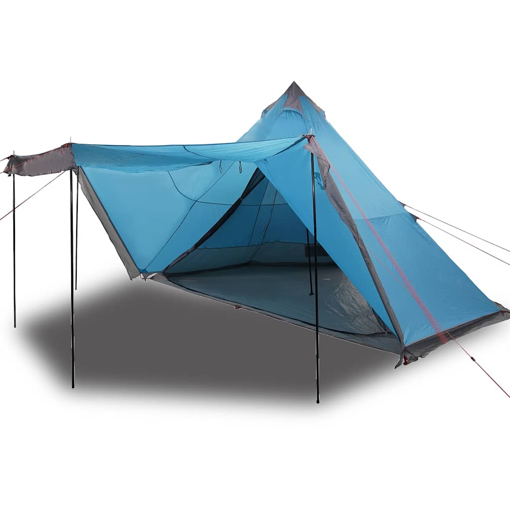 vidaXL Cort de familie Tipi pentru 8 persoane, albastru, impermeabil vidaXL Cort de familie Tipi pentru 8 persoane, albastru, impermeabil