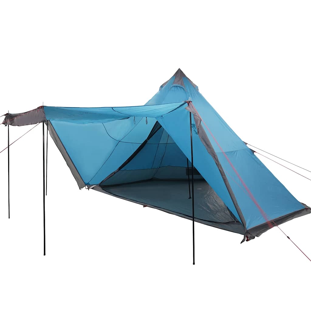 vidaXL Cort de familie Tipi pentru 8 persoane, albastru, impermeabil vidaXL Cort de familie Tipi pentru 8 persoane, albastru, impermeabil