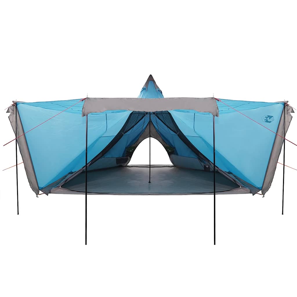 vidaXL Cort de familie Tipi pentru 8 persoane, albastru, impermeabil vidaXL Cort de familie Tipi pentru 8 persoane, albastru, impermeabil