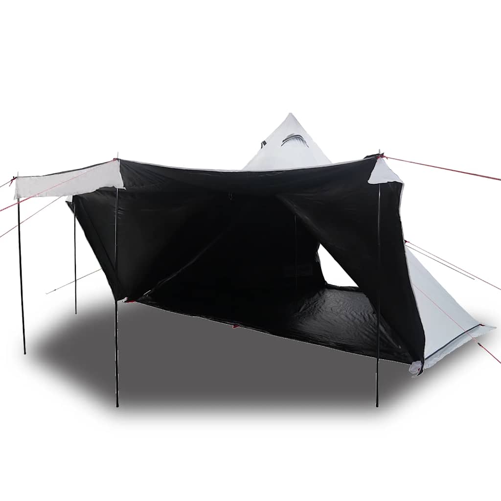 vidaXL Cort de familie Tipi 8 persoane, alb opac textil impermeabil vidaXL Cort de familie Tipi 8 persoane, alb opac textil impermeabil