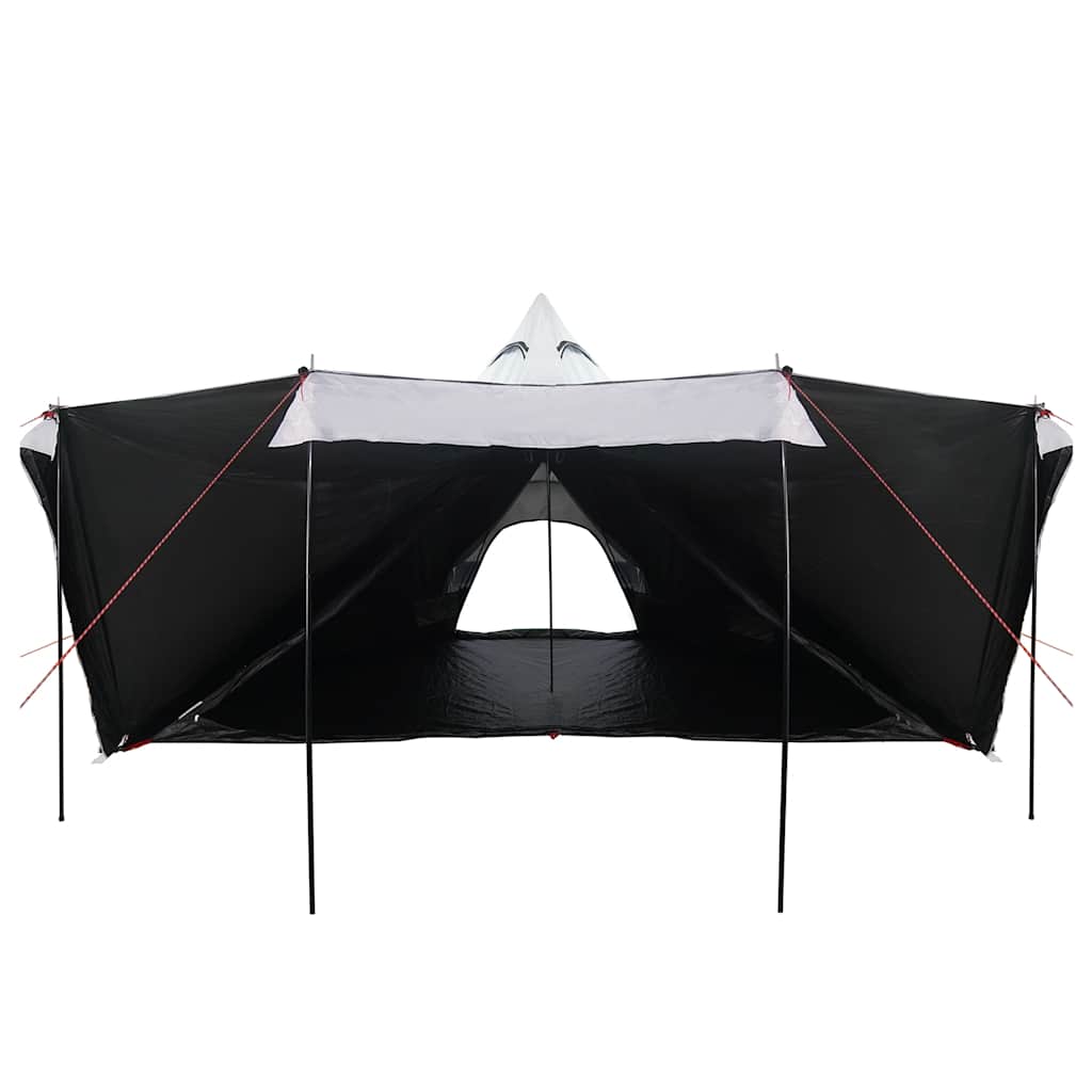vidaXL Cort de familie Tipi 8 persoane, alb opac textil impermeabil vidaXL Cort de familie Tipi 8 persoane, alb opac textil impermeabil
