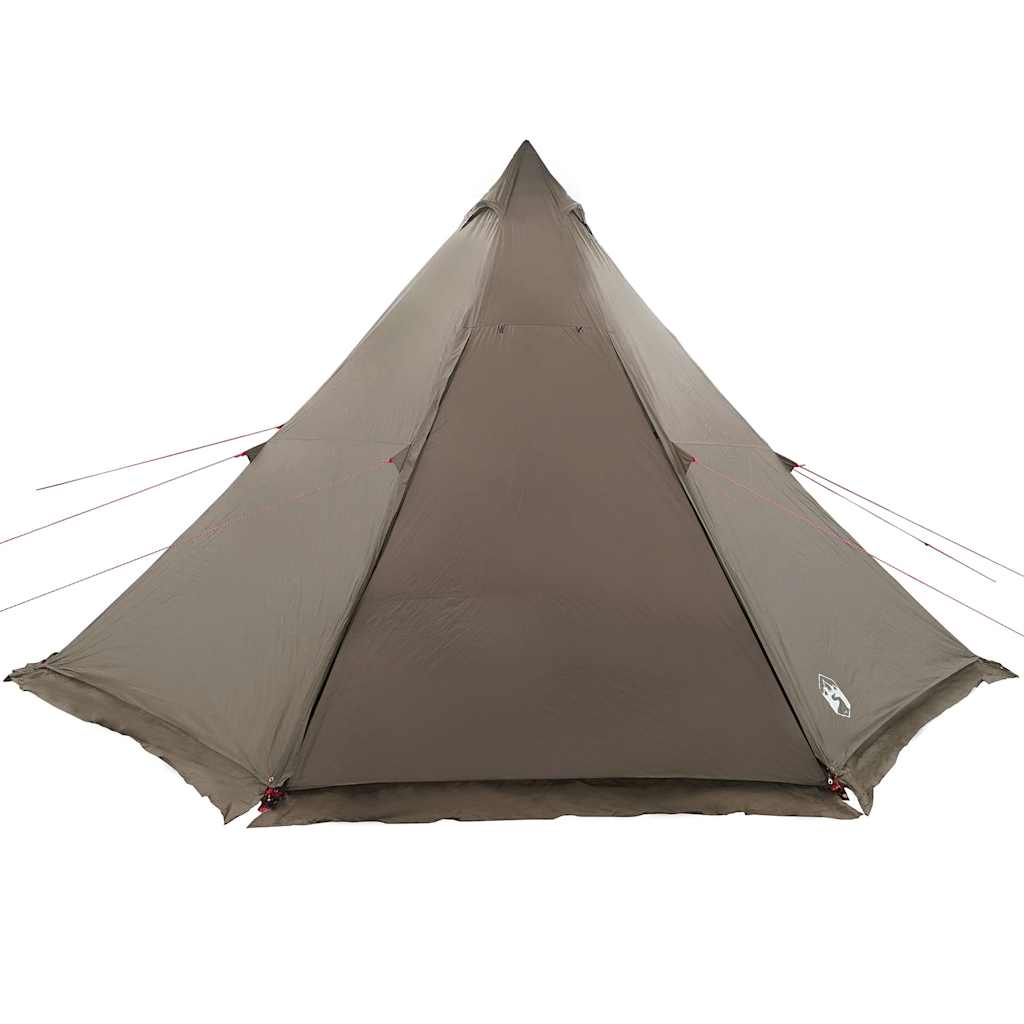 vidaXL Cort de familie Tipi pentru 8 persoane, maro, impermeabil vidaXL Cort de familie Tipi pentru 8 persoane, maro, impermeabil