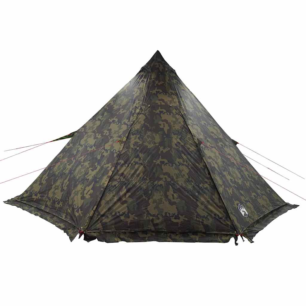 vidaXL Cort de familie Tipi pentru 8 persoane, camuflaj, impermeabil vidaXL Cort de familie Tipi pentru 8 persoane, camuflaj, impermeabil