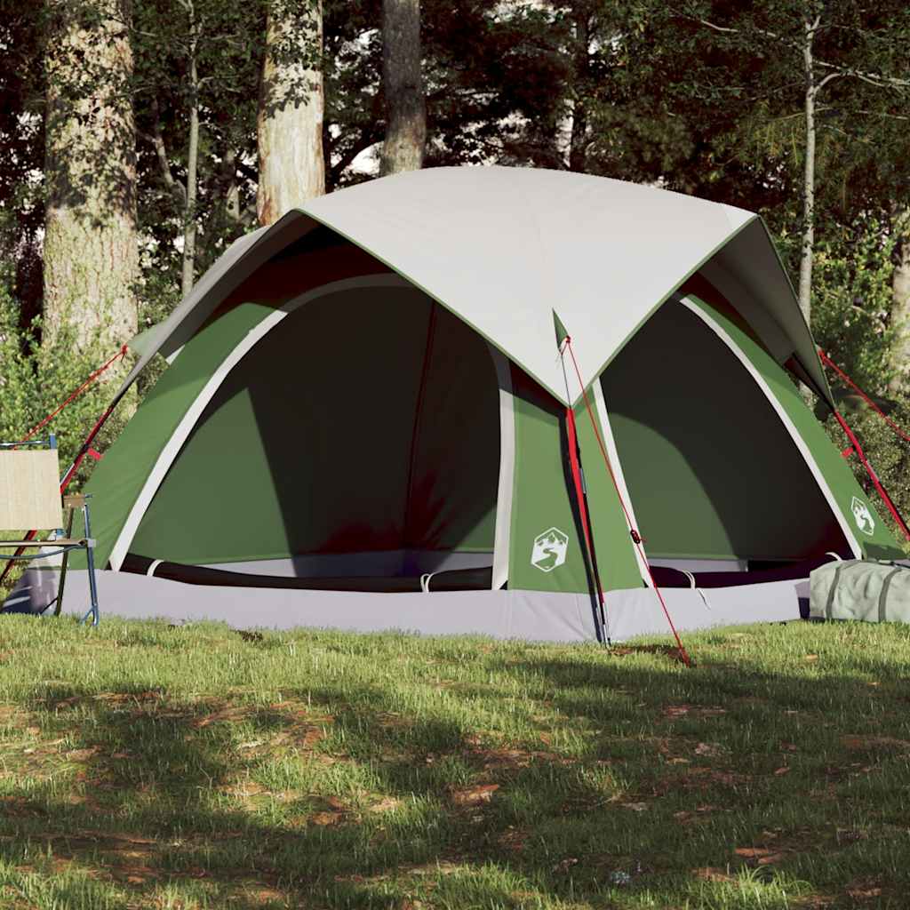 vidaXL Cabină cort de camping, 4 persoane, verde, impermeabil vidaXL Cabină cort de camping, 4 persoane, verde, impermeabil