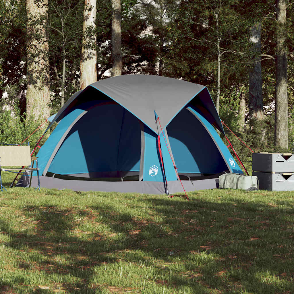 vidaXL Cabină cort de camping, 4 persoane, albastru, impermeabil vidaXL Cabină cort de camping, 4 persoane, albastru, impermeabil