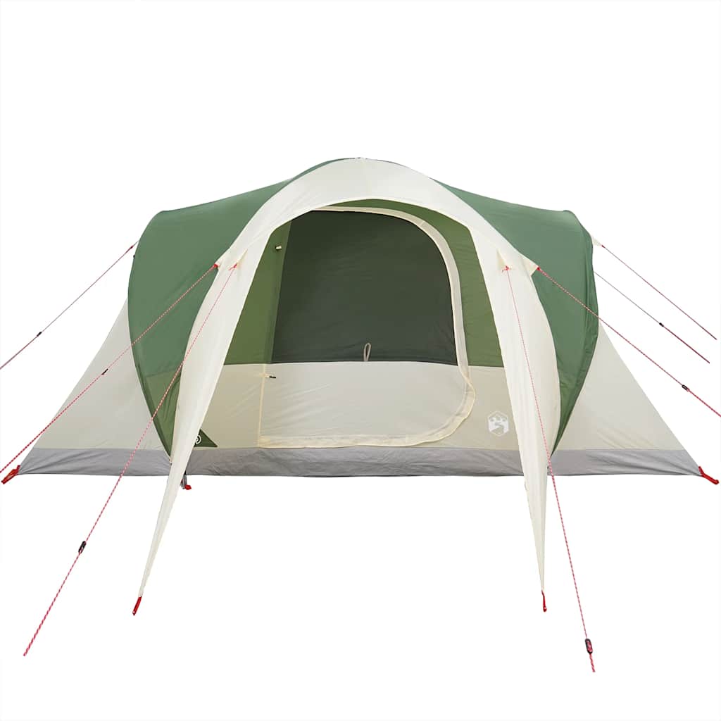 vidaXL Cort de camping cupolă pentru 6 persoane, verde, impermeabil