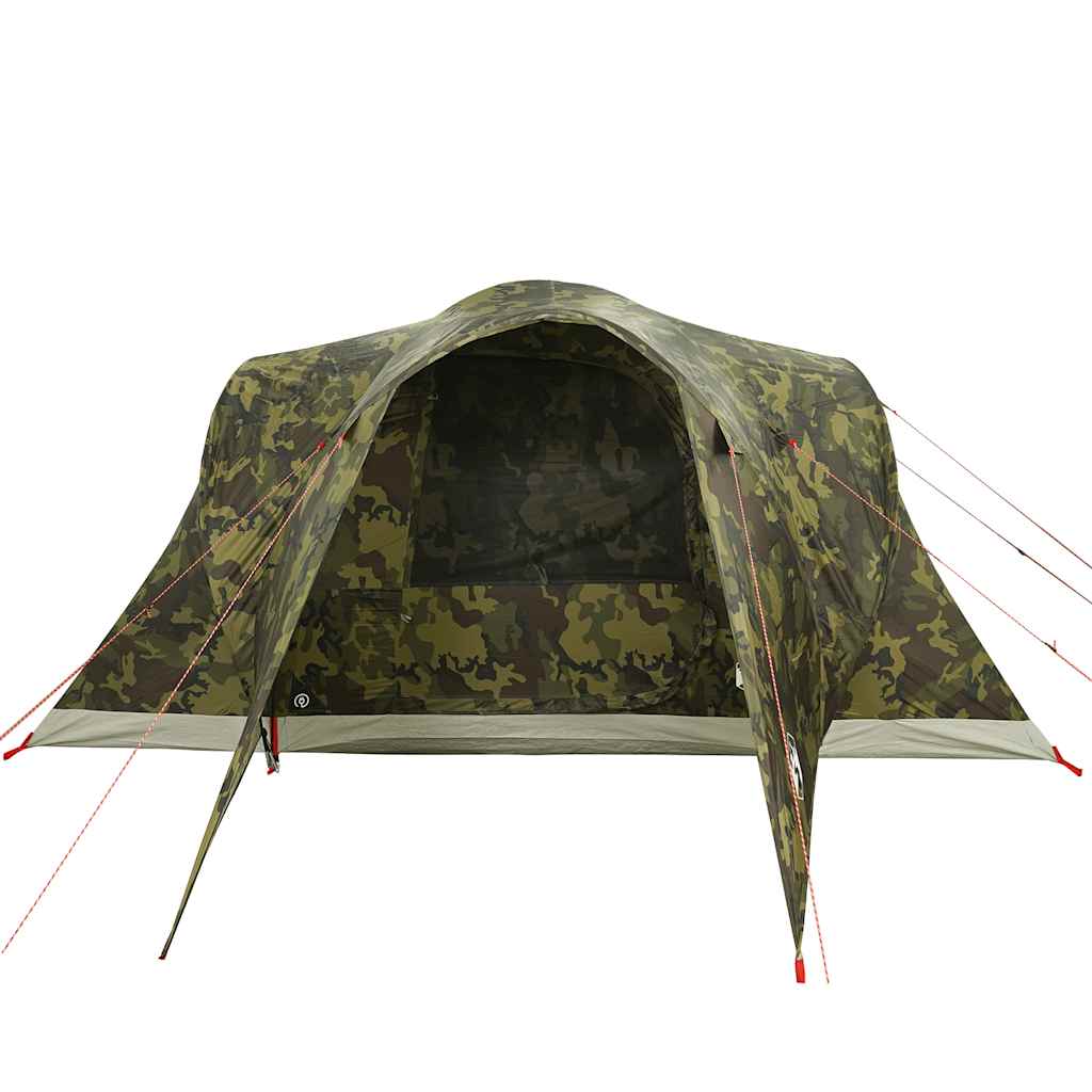 vidaXL Cort de familie cupolă pentru 6 persoane, camuflaj, impermeabil vidaXL Cort de familie cupolă pentru 6 persoane, camuflaj, impermeabil