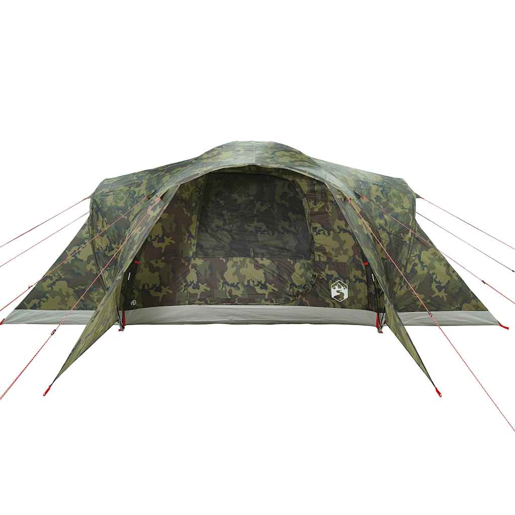 vidaXL Cort de familie cupolă pentru 6 persoane, camuflaj, impermeabil vidaXL Cort de familie cupolă pentru 6 persoane, camuflaj, impermeabil