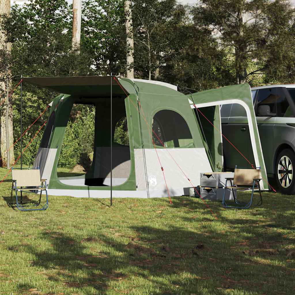 vidaXL Cort auto pentru 4 persoane, verde, impermeabil vidaXL Cort auto pentru 4 persoane, verde, impermeabil