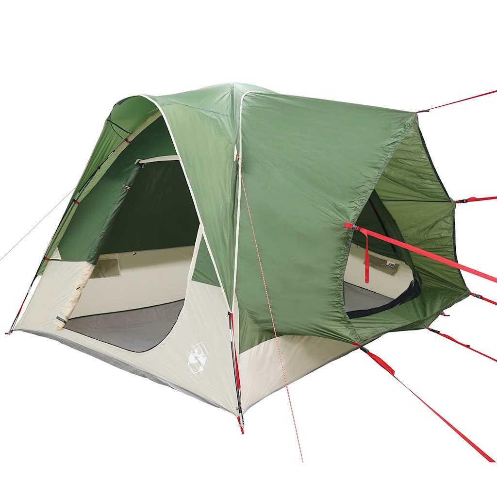 vidaXL Cort auto pentru 4 persoane, verde, impermeabil vidaXL Cort auto pentru 4 persoane, verde, impermeabil