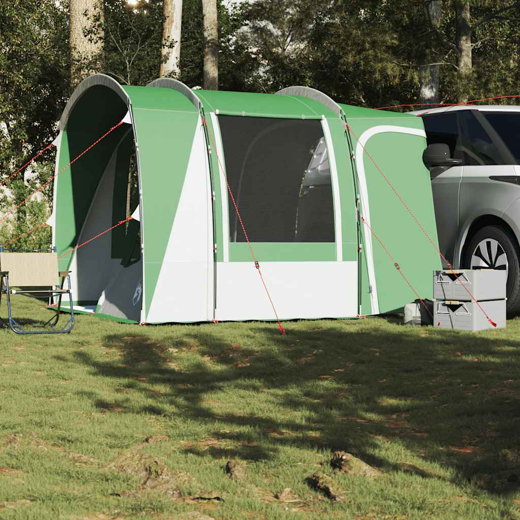 vidaXL Cort auto pentru 4 persoane, verde, impermeabil vidaXL Cort auto pentru 4 persoane, verde, impermeabil