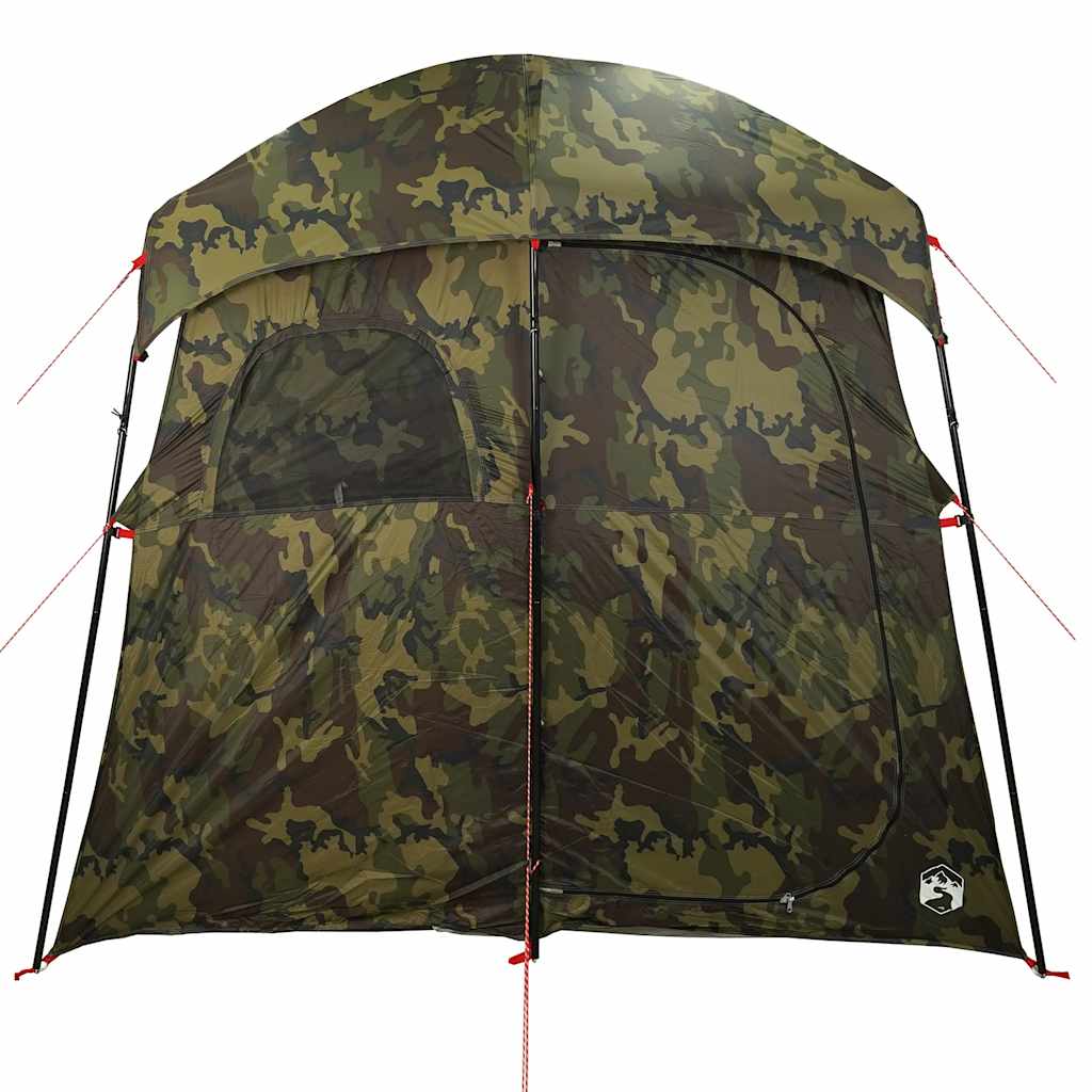 vidaXL Cort de duș pentru 2 persoane, camuflaj, impermeabil
