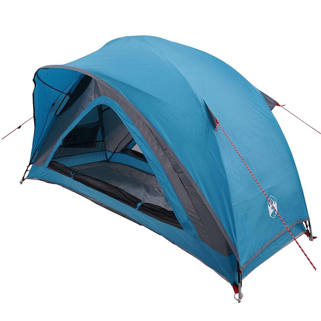 vidaXL Cort de camping pentru 1 persoană, albastru, impermeabil