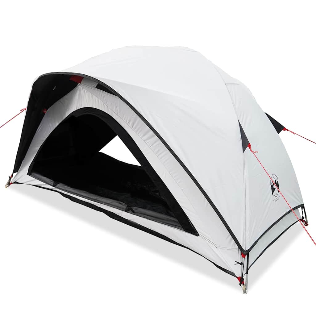 vidaXL Cort camping, 1 persoane, alb, țesătură opacă, impermeabil vidaXL Cort camping, 1 persoane, alb, țesătură opacă, impermeabil