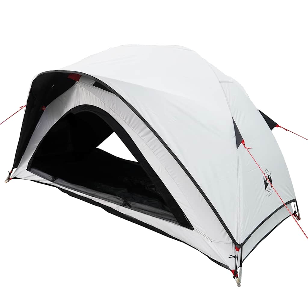 vidaXL Cort camping, 1 persoane, alb, țesătură opacă, impermeabil vidaXL Cort camping, 1 persoane, alb, țesătură opacă, impermeabil