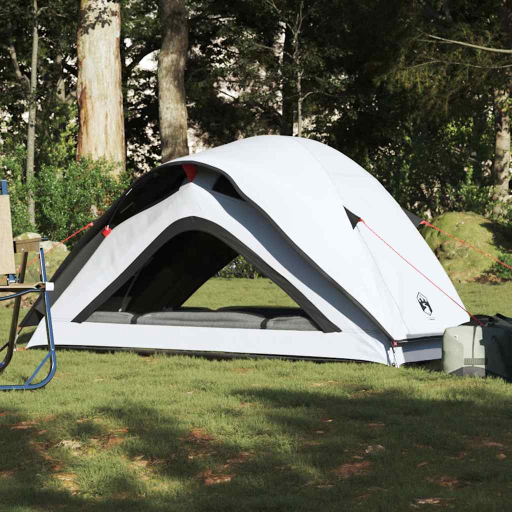vidaXL Cort camping, 1 persoane, alb, țesătură opacă, impermeabil vidaXL Cort camping, 1 persoane, alb, țesătură opacă, impermeabil