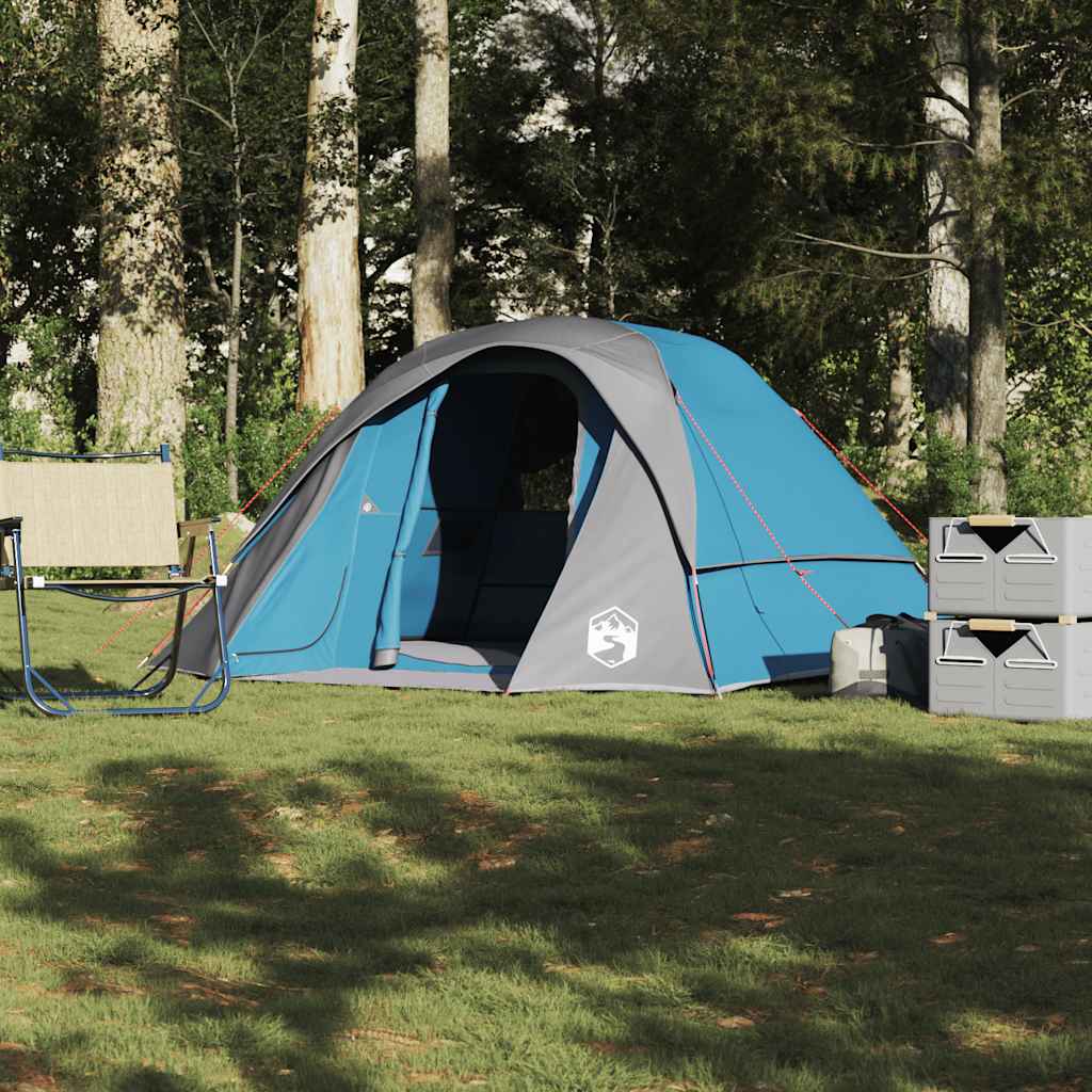 vidaXL Cabină cort de camping, 4 persoane, albastru, impermeabil vidaXL Cabină cort de camping, 4 persoane, albastru, impermeabil