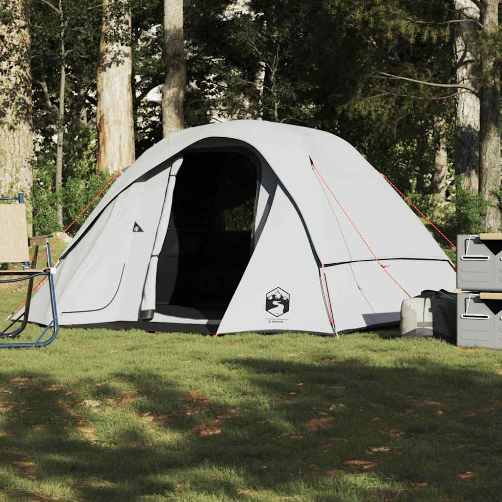 vidaXL Cabină cort camping 4 persoane alb, țesătură opacă, impermeabil vidaXL Cabină cort camping 4 persoane alb, țesătură opacă, impermeabil