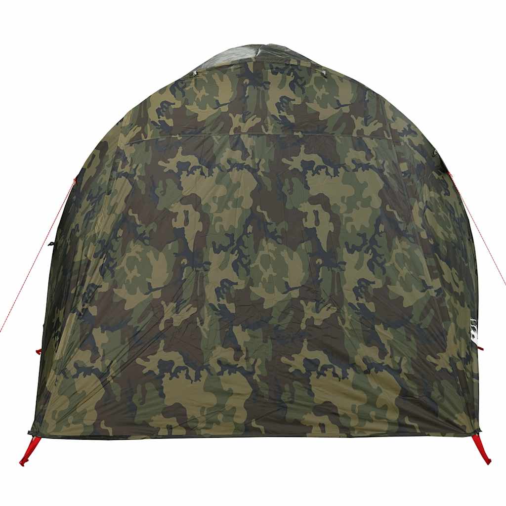 vidaXL Cort de familie tunel pentru 6 persoane, camuflaj, impermeabil