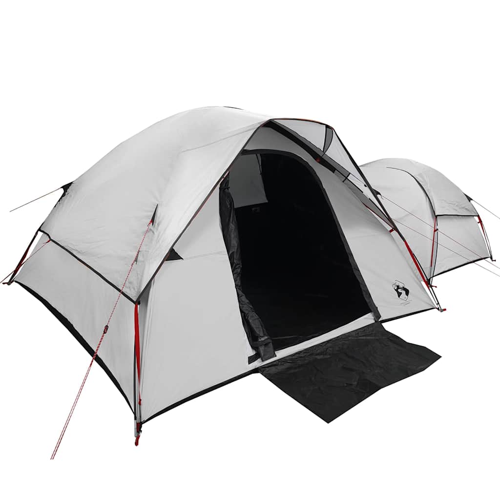 vidaXL Cort camping, 5 persoane, alb, țesătură opacă, impermeabil vidaXL Cort camping, 5 persoane, alb, țesătură opacă, impermeabil