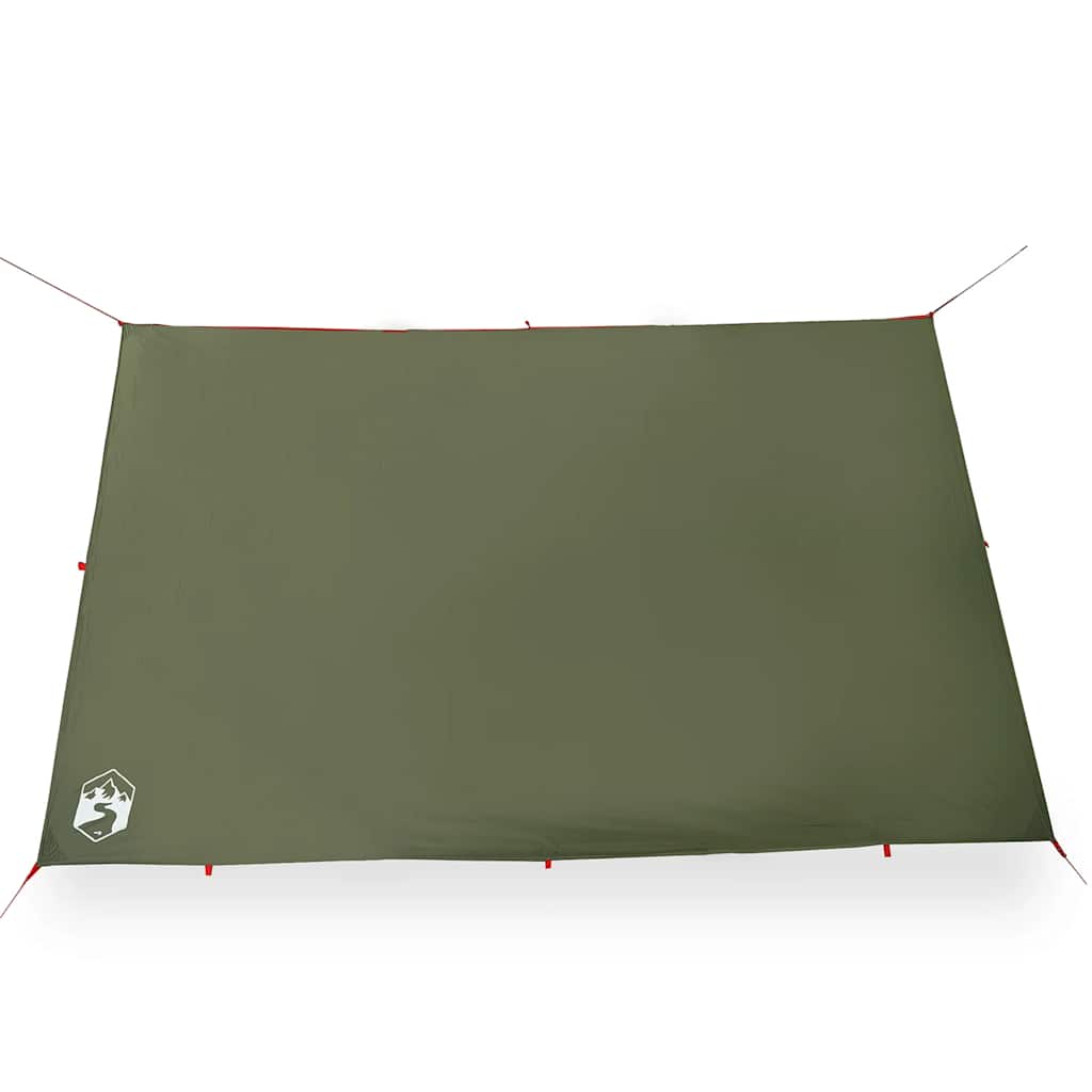 vidaXL Prelată de camping, verde măsliniu, 306x306 cm, impermeabilă