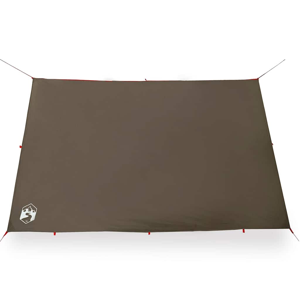 vidaXL Prelată de camping, maro, 306x306 cm, impermeabilă