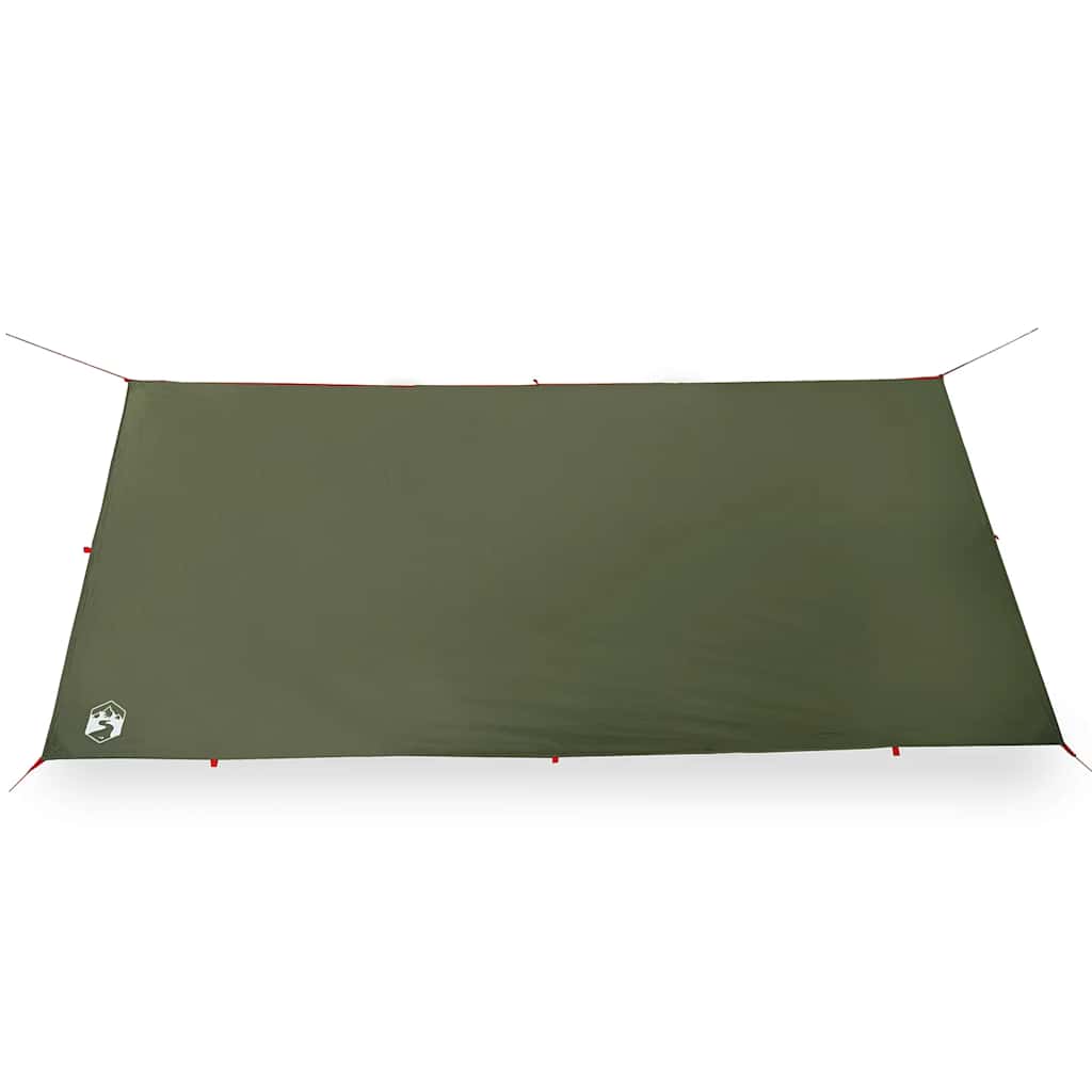 vidaXL Prelată de camping, verde măsliniu, 406x306 cm, impermeabilă